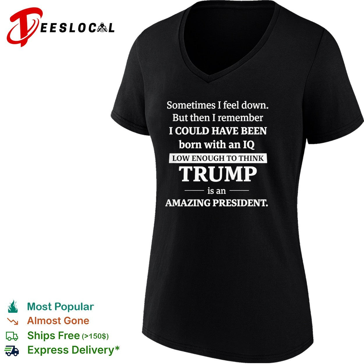 Political satire trump is an amazing president shirt