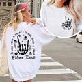 Premium  It Was Never A Phase Sweatshirt, Emo Moms Skeleton Shirt, Mama Shirt, Elder Emo, Mothers Day Gift Shirt, Emo...