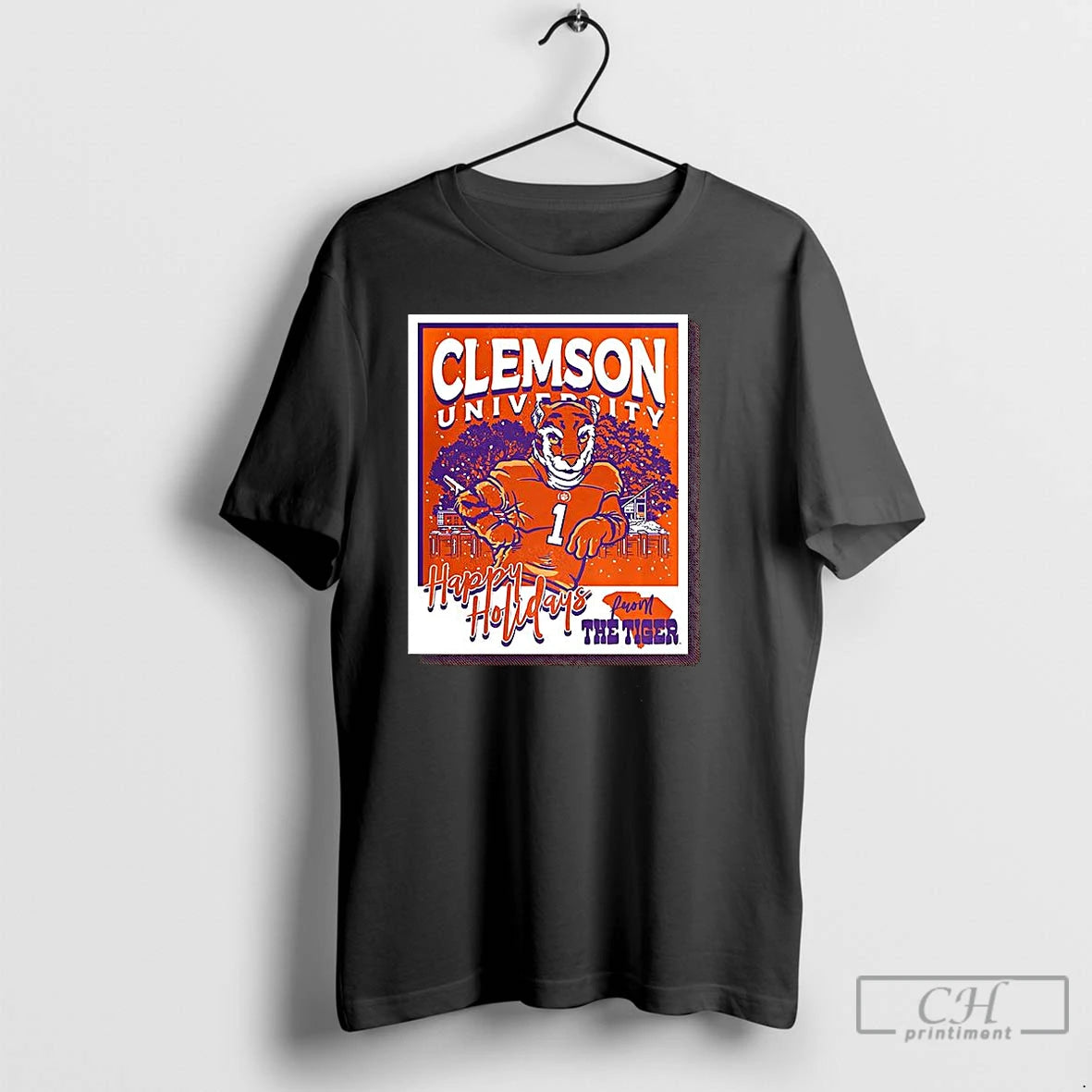 Premium Clemson Tigers University Happy Holidays T-Shirts, Hoodie, Sweatshirt | CiraTrend.com