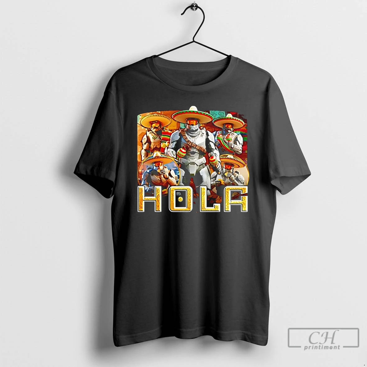 Premium Hola Halo Master Chief Graphic T-Shirts, Hoodie, Sweatshirt | CiraTrend.com
