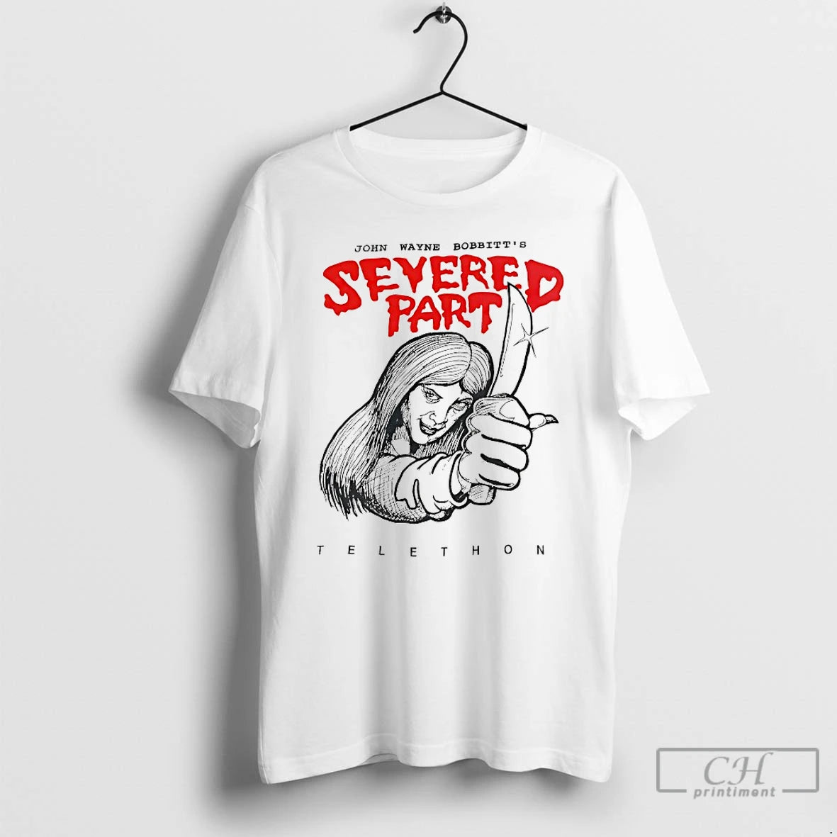 Premium John Wayne Bobbitts Severed Part Telethon T-Shirts, Hoodie, Sweatshirt | CiraTrend.com