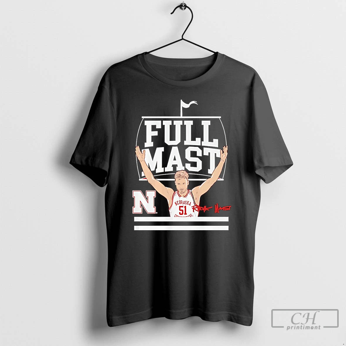 Premium Nebraska Cornhuskers Rienk Mast Full Mast Signature T-Shirts, Hoodie, Sweatshirt | CiraTrend.com