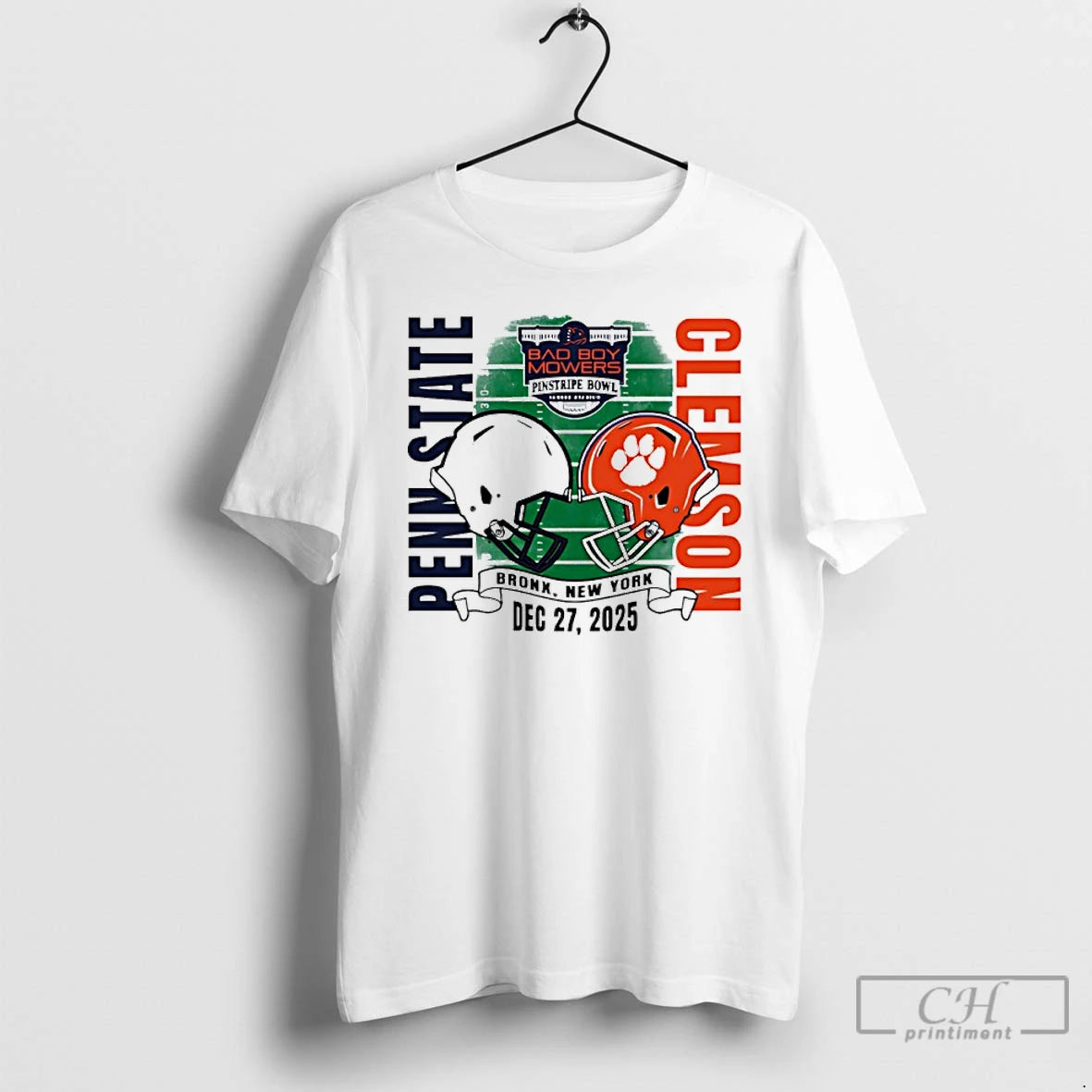 Premium Penn State Vs Clemson 2025 Pinstripe Bowl Dueling Helmet T-Shirts, Hoodie, Sweatshirt | CiraTrend.com