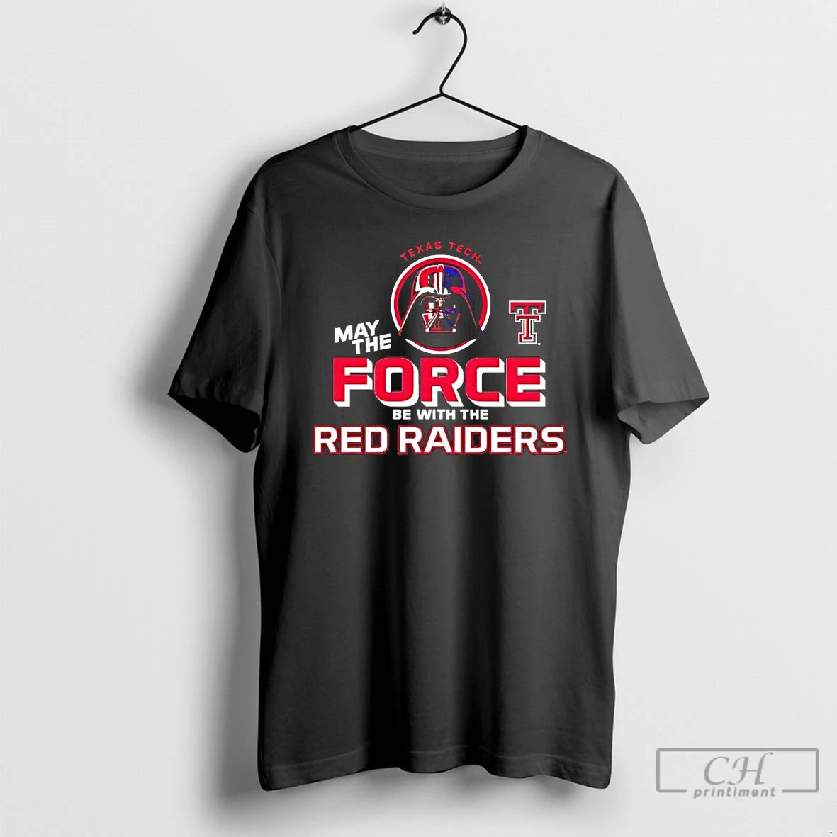 Premium Texas Tech May The Force Be With The Red Raiders Darth Vader T Shirts Hoodie, Sweatshirt | CiraTrend.com