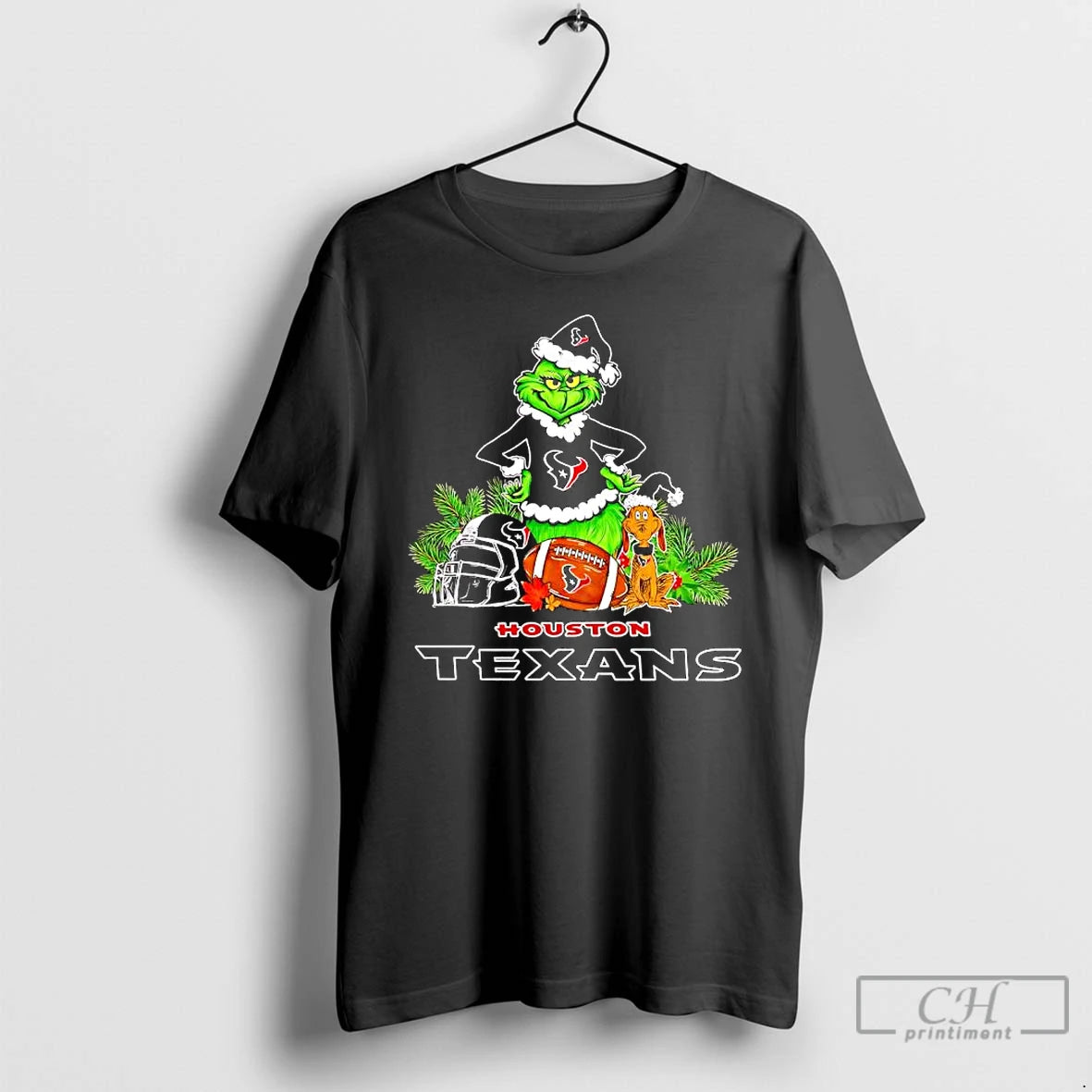 Premium The Grinch And Max Houston Texans Christmas Helmet Items T-Shirts, Hoodie, Sweatshirt | CiraTrend.com