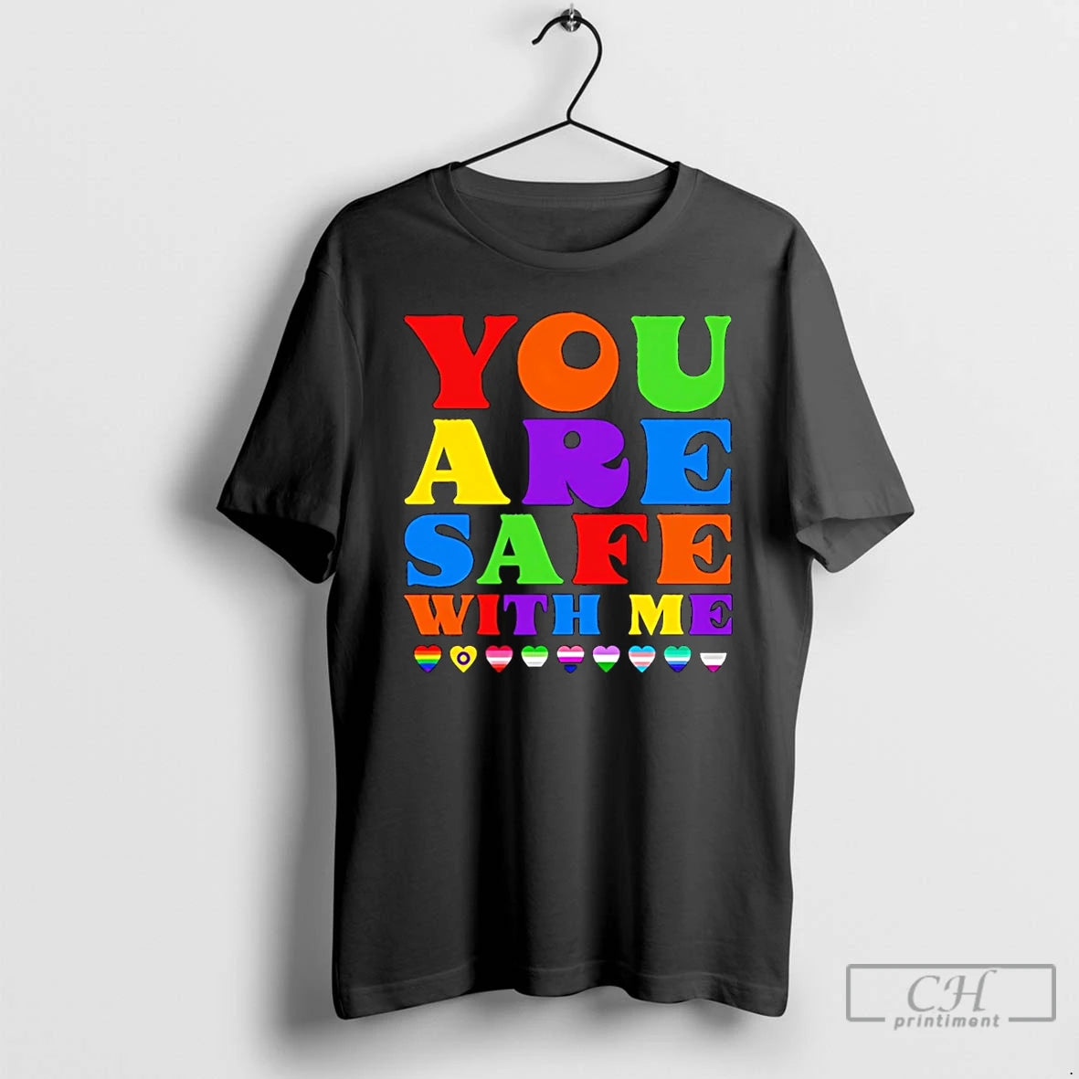 Premium You Are Safe With Me Full Color T-Shirts, Hoodie, Sweatshirt | CiraTrend.com