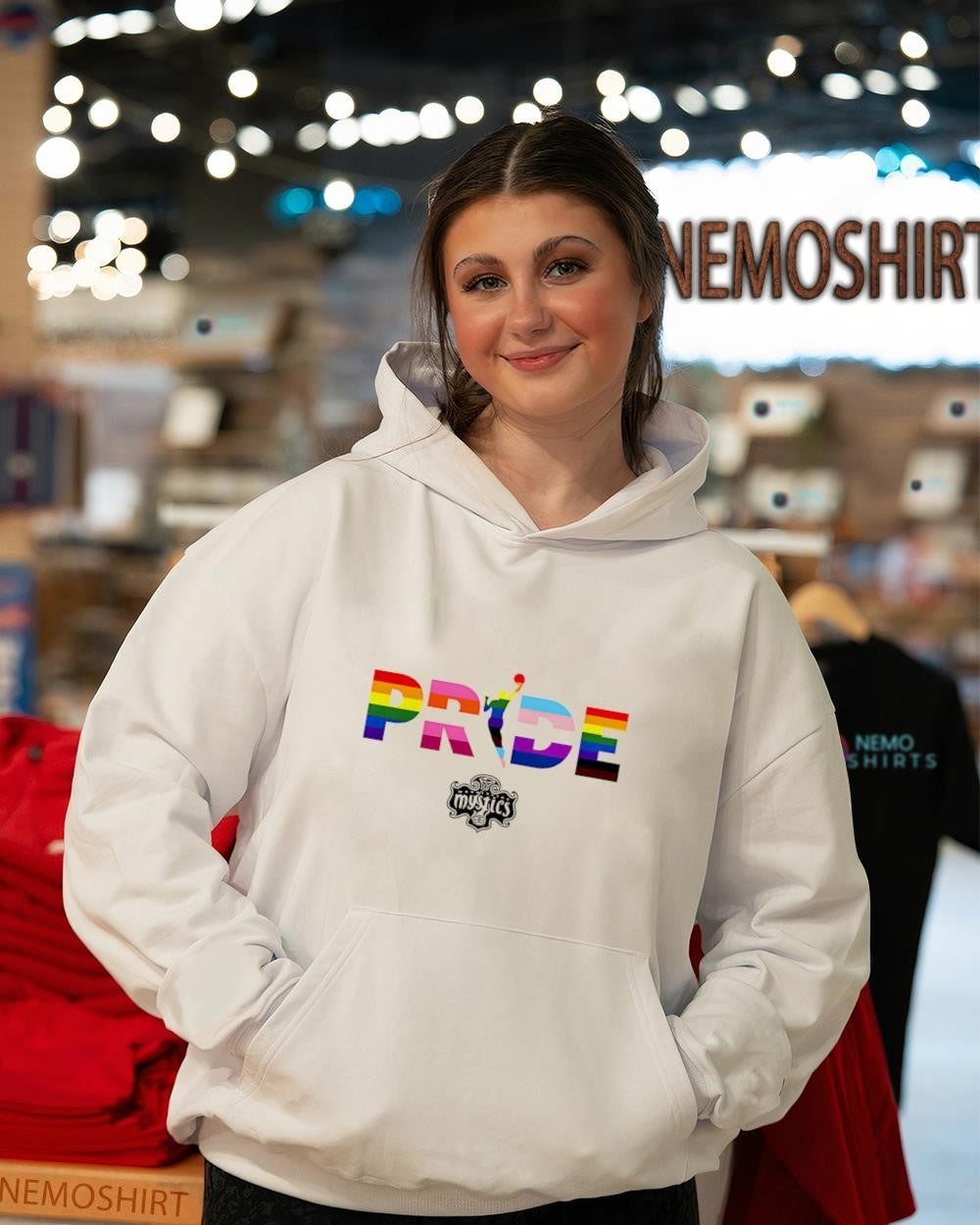 Pride LGBT Washington Mystics WNBA team logo shirt