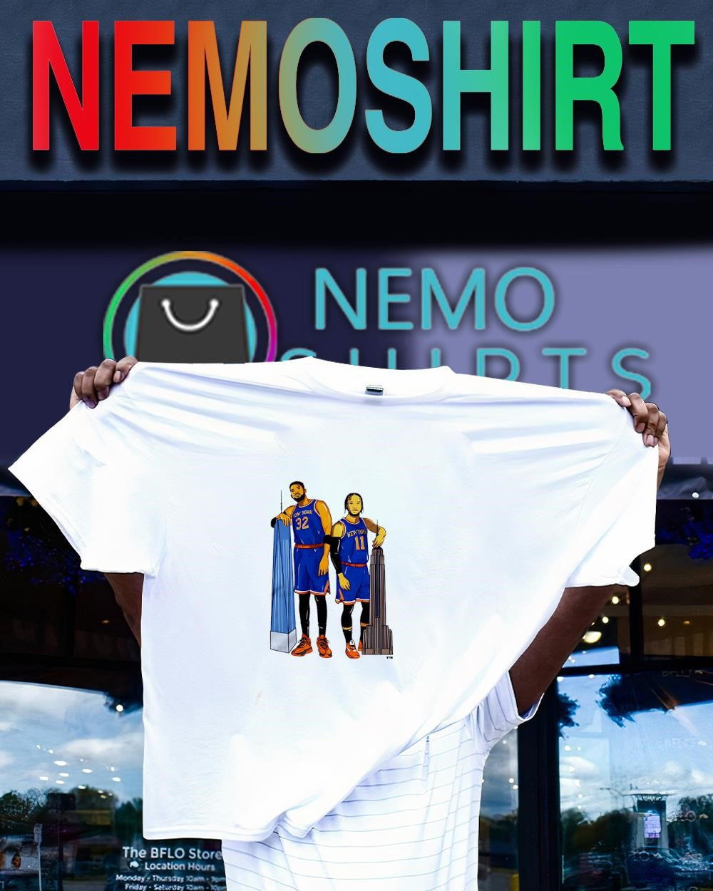 New York Twin Towers Towns & Brunson shirt