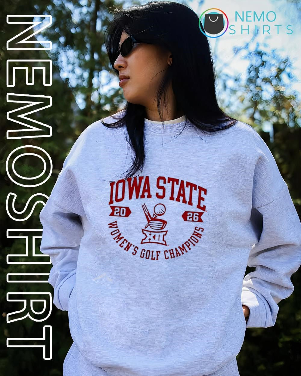 Iowa State Cyclones Big 12 2026 Women’s Golf Champions logo shirt