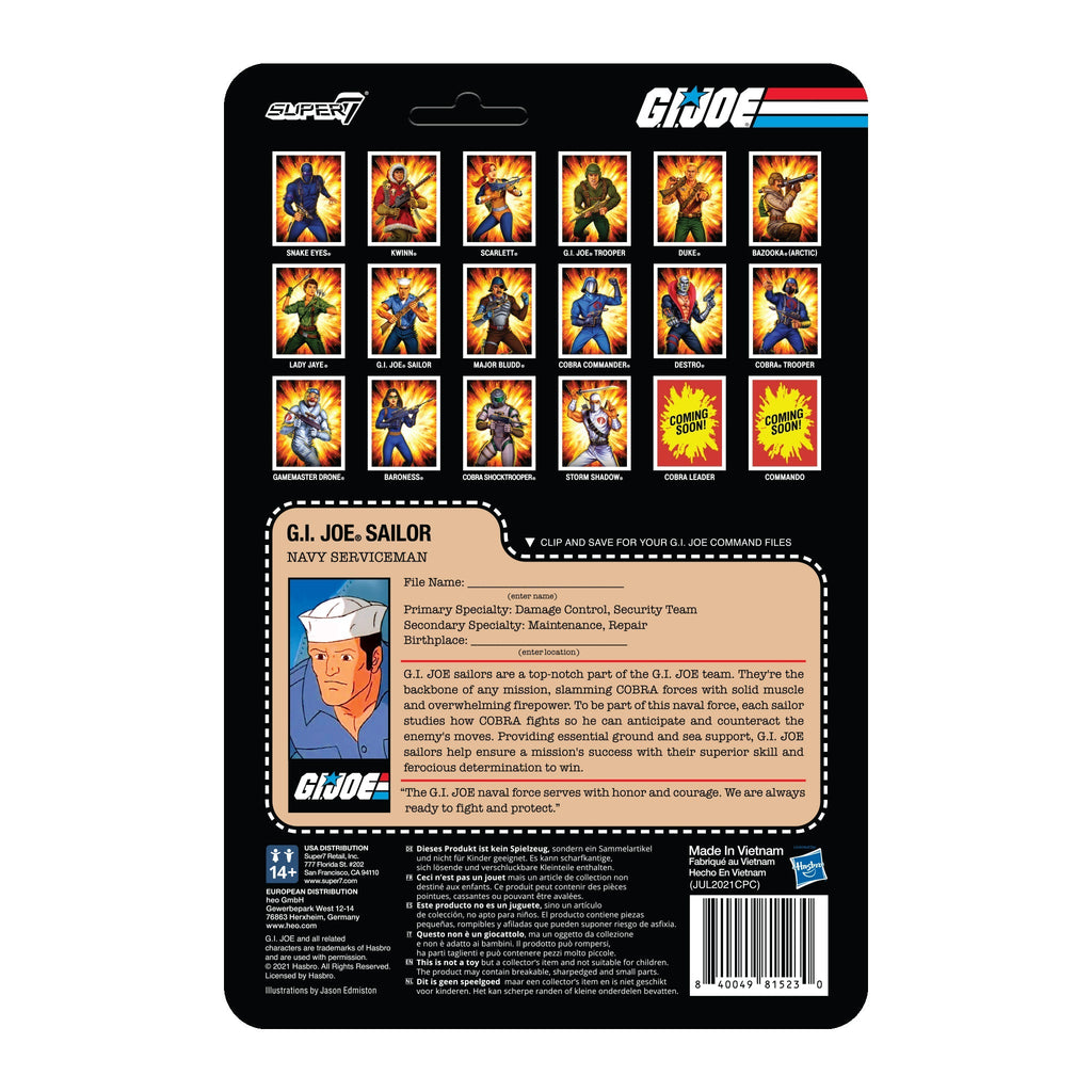 G.I. Joe ReAction Figures Wave 2 - Blueshirt Clean-Shaven (Tan) T-Shirts, Hoodie, Sweatshirt | CiraTrend.com (Image 3)