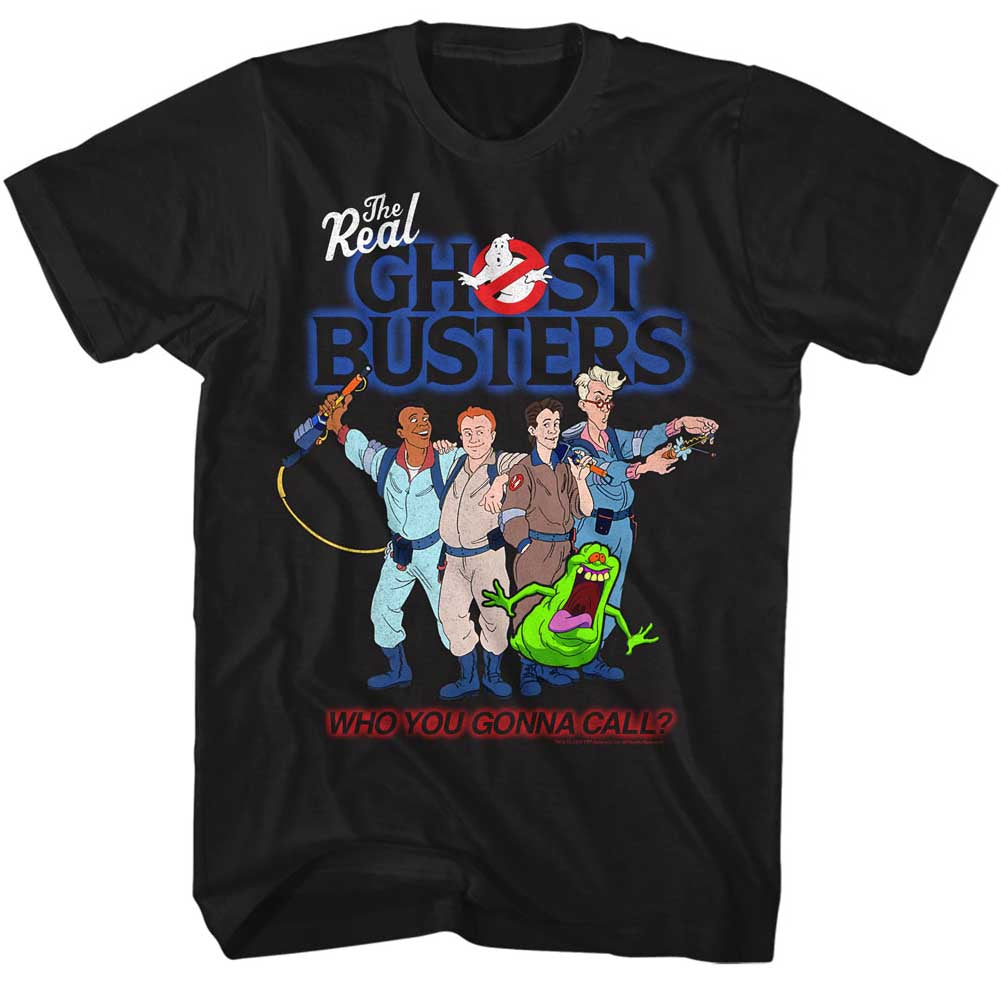 Real Ghostbusters Mens S/S T-Shirt - Group3 - Solid Black Hoodie, Sweatshirt | CiraTrend.com