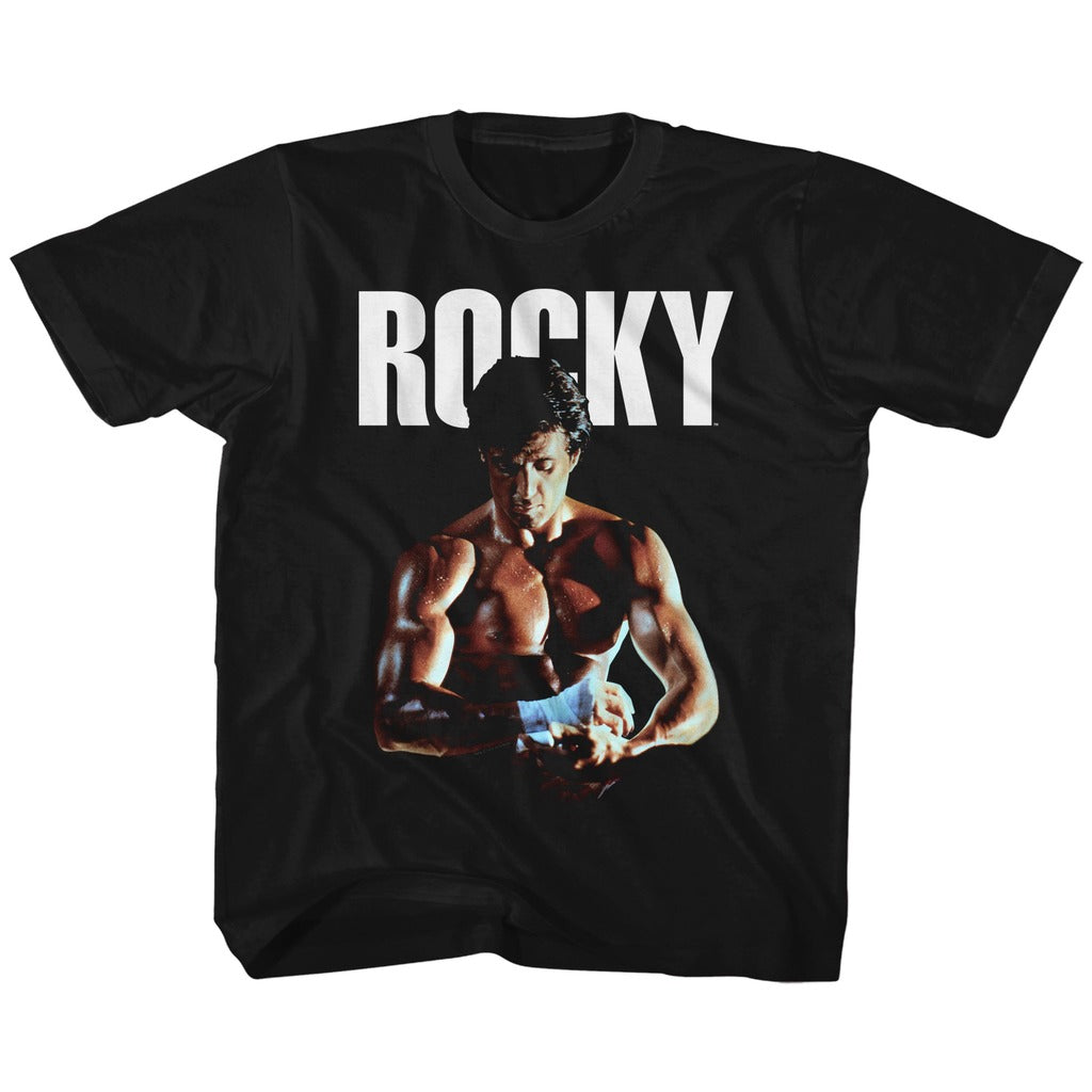 Rocky Toddler S/S T-Shirt - Fist Tape - Solid Black Hoodie, Sweatshirt | CiraTrend.com