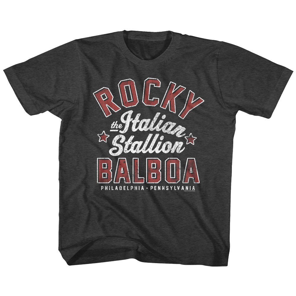 Rocky Toddler S/S T-Shirt - The Italian Stallion - Heather Black Heather Hoodie, Sweatshirt | CiraTrend.com