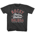 Rocky Youth S/S T-Shirt - The Italian Stallion - Heather Black Heather Hoodie, Sweatshirt | CiraTrend.com