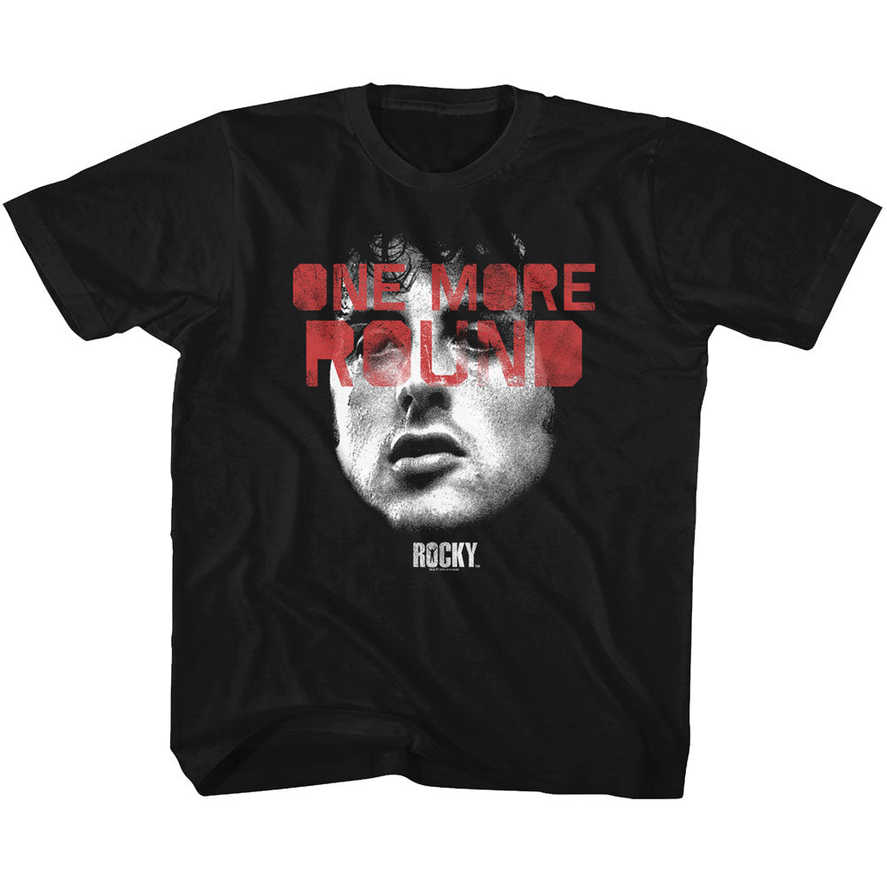 Rocky Toddler S/S T-Shirt - One More Round - Solid Black Hoodie, Sweatshirt | CiraTrend.com