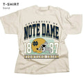 Retro Notredame Football T-Shirt, NCAA Shirt, Sport Shirt, Gift for Men, for Women, Shortsleeve Streetwear Hoodie, Sweatshirt