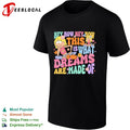 Retro cartoon girl holding guitar hey now this is what dreams are made of shirt