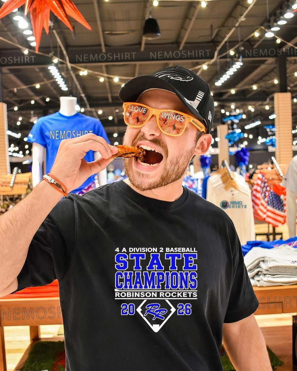Robinson Rockets 4A Division 2 Baseball State Champions 2026 shirt