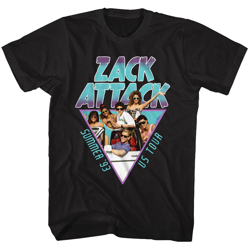 Saved By The Bell Mens S/S T-Shirt - Summer Tour '93 - Solid Black Hoodie, Sweatshirt | CiraTrend.com