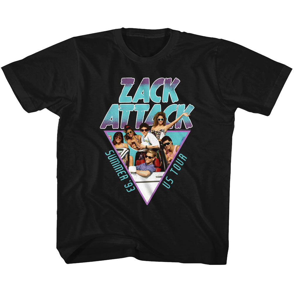Saved By The Bell Toddler S/S T-Shirt - Summer Tour '93 - Solid Black Hoodie, Sweatshirt | CiraTrend.com