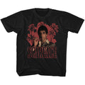 Scarface Toddler S/S T-Shirt - Red Palms - Solid Black Hoodie, Sweatshirt | CiraTrend.com