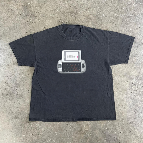 00s 'SIDEKICK 2' MOBILE HEAVYWEIGHT BLACK T-SHIRT Hoodie, Sweatshirt | CiraTrend.com (Image 1)