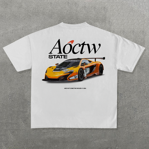 'SUPER CAR' HEAVYWEIGHT WHITE T-SHIRT Hoodie, Sweatshirt | CiraTrend.com (Image 1)