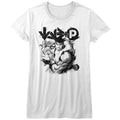 Street Fighter Girls Juniors S/S T-Shirt - Hadouken - Solid White Hoodie, Sweatshirt | CiraTrend.com