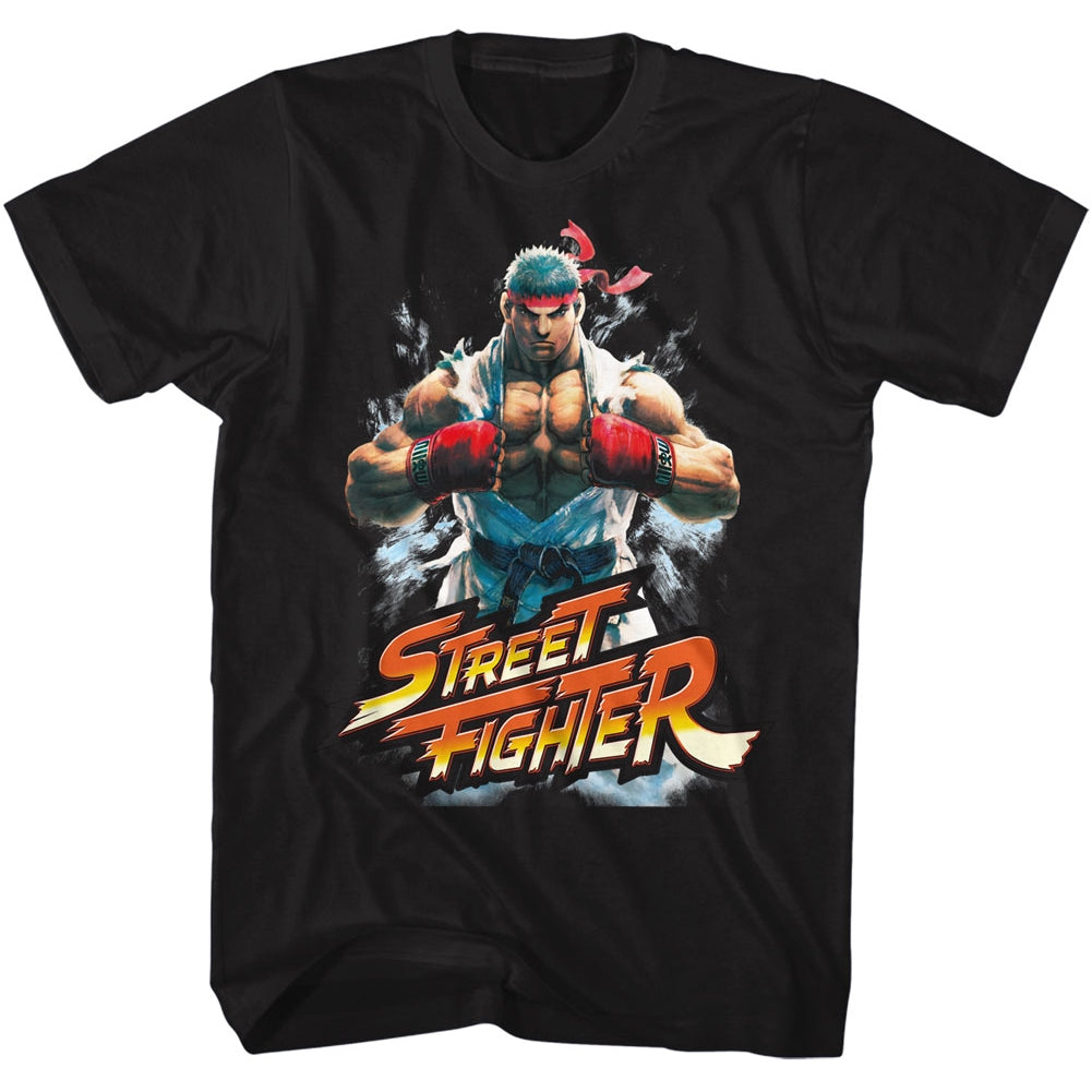 Street Fighter Mens S/S T-Shirt - Fistbump - Solid Black Hoodie, Sweatshirt | CiraTrend.com