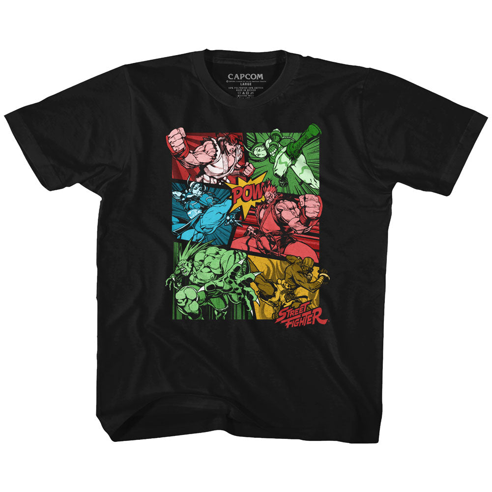 Street Fighter Youth S/S T-Shirt - Grow Up - Solid Black Hoodie, Sweatshirt | CiraTrend.com
