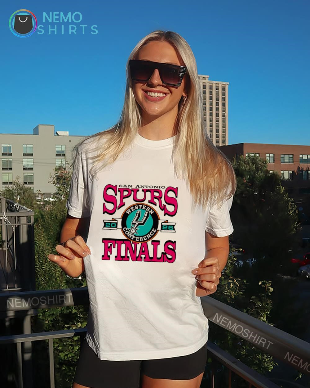 San Antonio Spurs 2026 Western Conference Finals logo graphic shirt