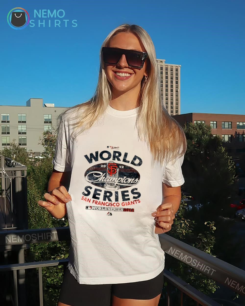 San Francisco Giants 2012 World Series Champions logo shirt