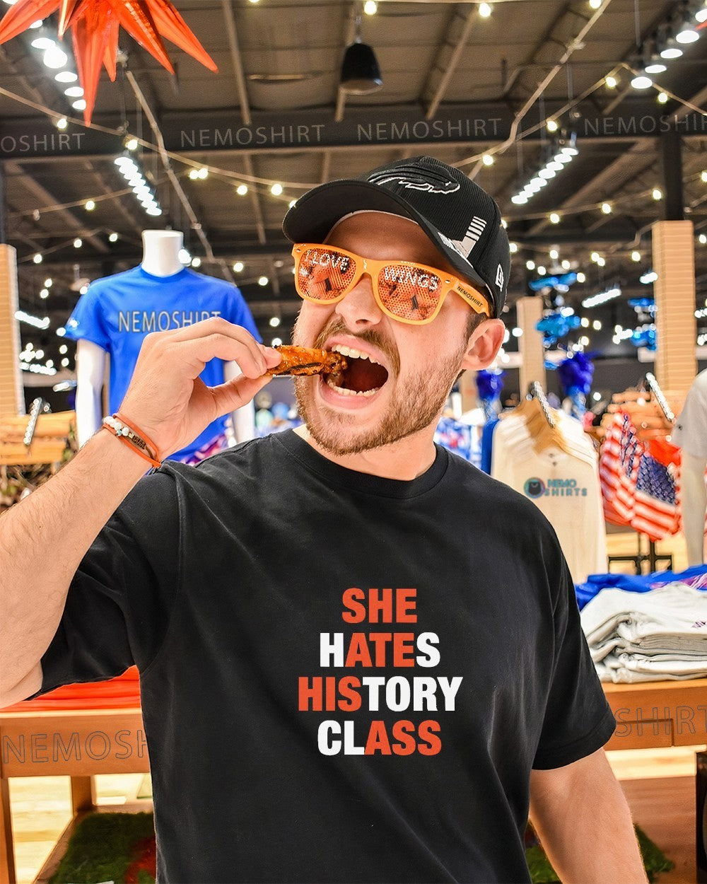 She hates history class shirt