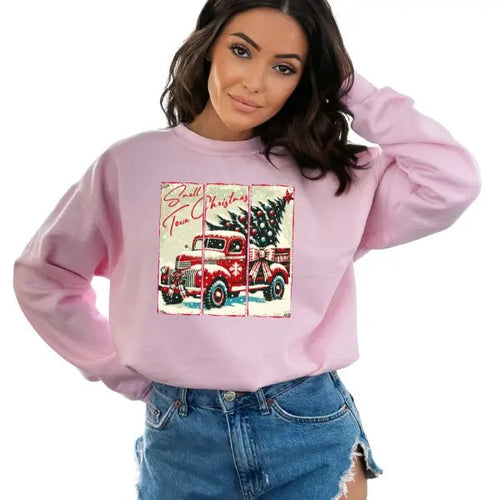 'Small Town Christmas' Sweatshirt or Hoodie | Casual Holiday Pullover | Comfortable Holiday Party Sweatshirt | Unisex Fit...