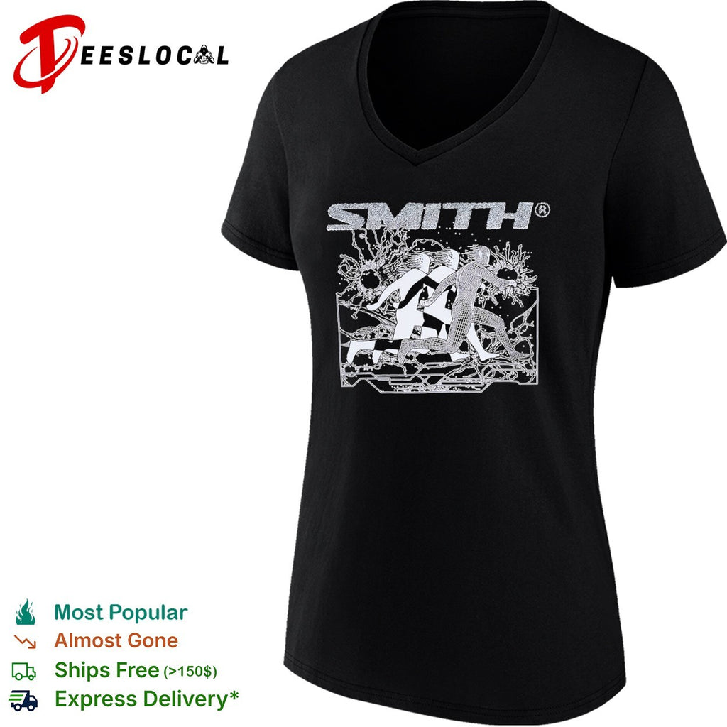 Smith abstract running figures shirt