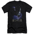 Alien In Space Slim Fit Mens T Shirt Black Hoodie, Sweatshirt | CiraTrend.com