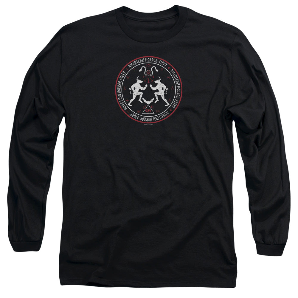 American Horror Story Coven Minotaur Sigil Mens Long Sleeve Shirt Black Hoodie, Sweatshirt | CiraTrend.com