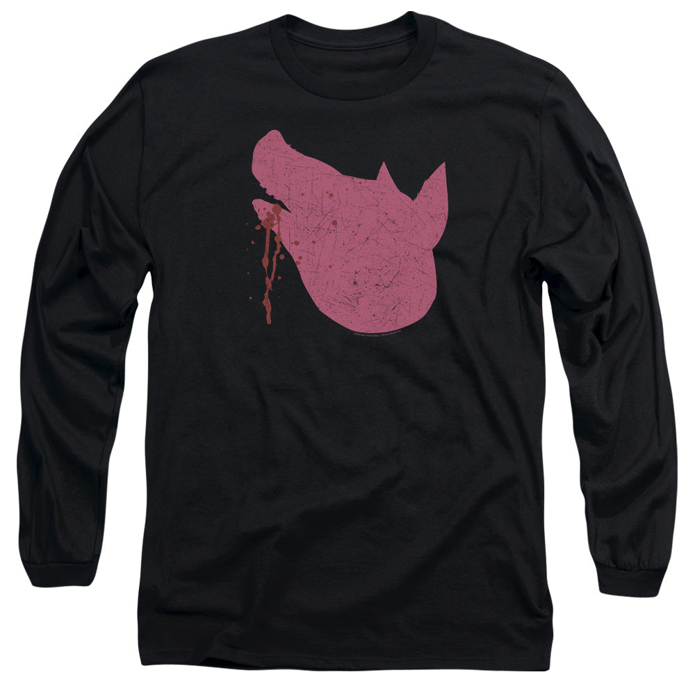 American Horror Story Pig Headmens Long Sleeve Shirt Black Hoodie, Sweatshirt | CiraTrend.com