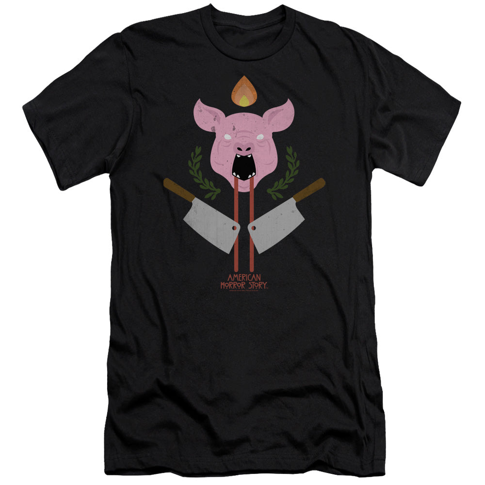 American Horror Story Pig Cleavers Slim Fit Mens T Shirt Black Hoodie, Sweatshirt | CiraTrend.com
