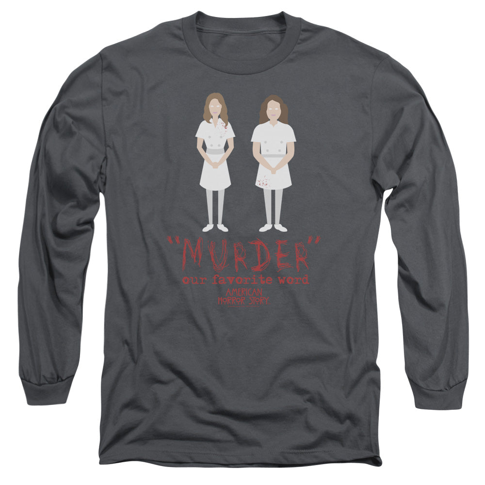 American Horror Story Murdermens Long Sleeve Shirt Charcoal Hoodie, Sweatshirt | CiraTrend.com