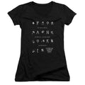 American Horror Story Chatter Box Junior Sheer Cap Sleeve V-Neck Womens T Shirt Black Hoodie, Sweatshirt | CiraTrend.com