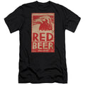 Archer Red Beer Label Premium Bella Canvas Slim Fit Mens T Shirt Black Hoodie, Sweatshirt | CiraTrend.com