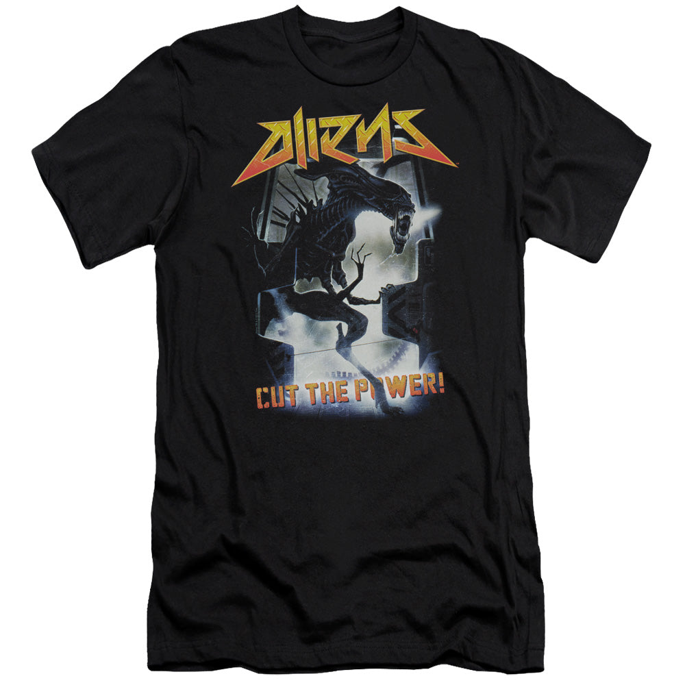 Aliens Cut The Power Slim Fit Mens T Shirt Black Hoodie, Sweatshirt | CiraTrend.com