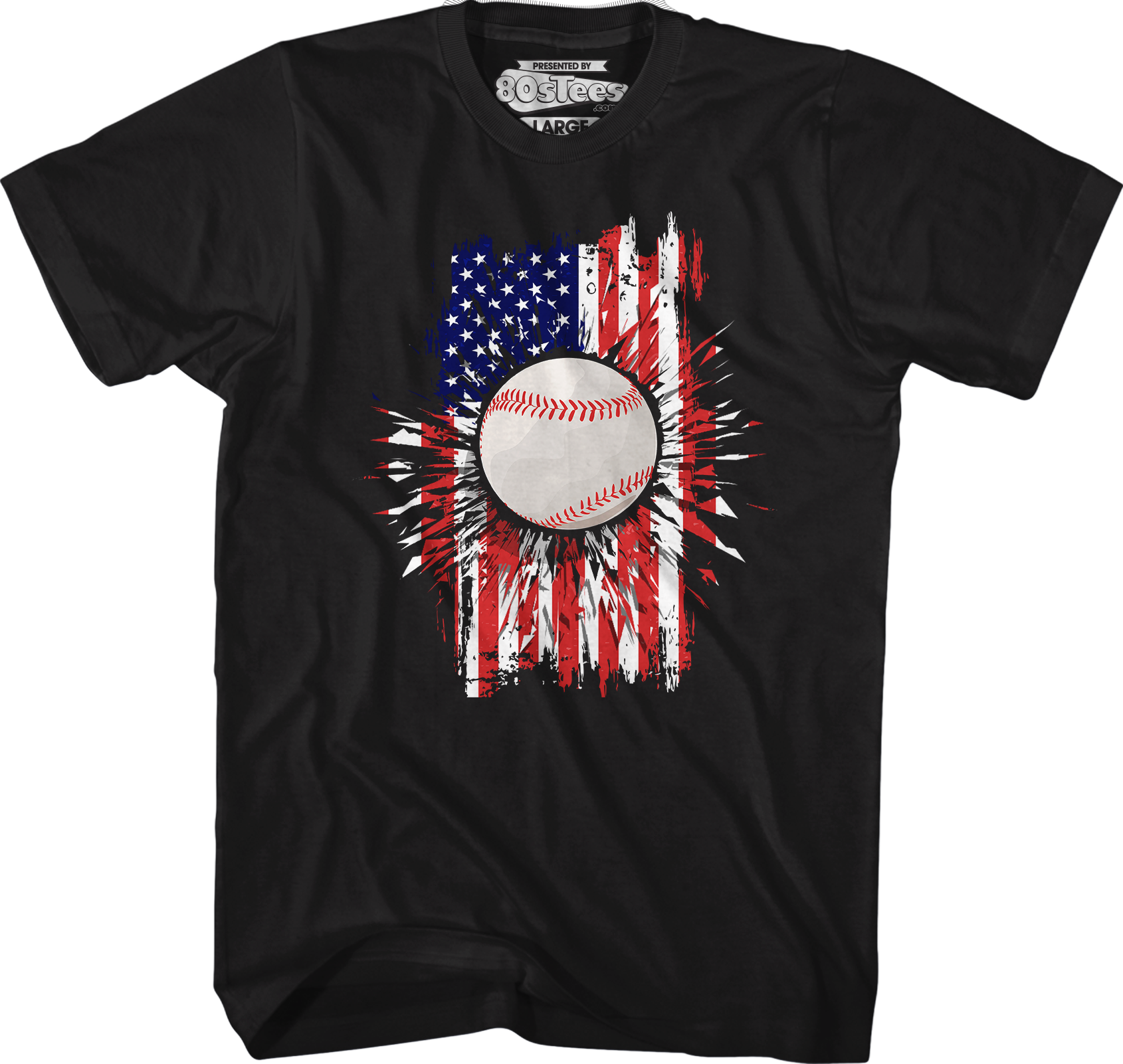 Baseball Flag T-Shirt Hoodie, Sweatshirt | CiraTrend.com (Image 5)