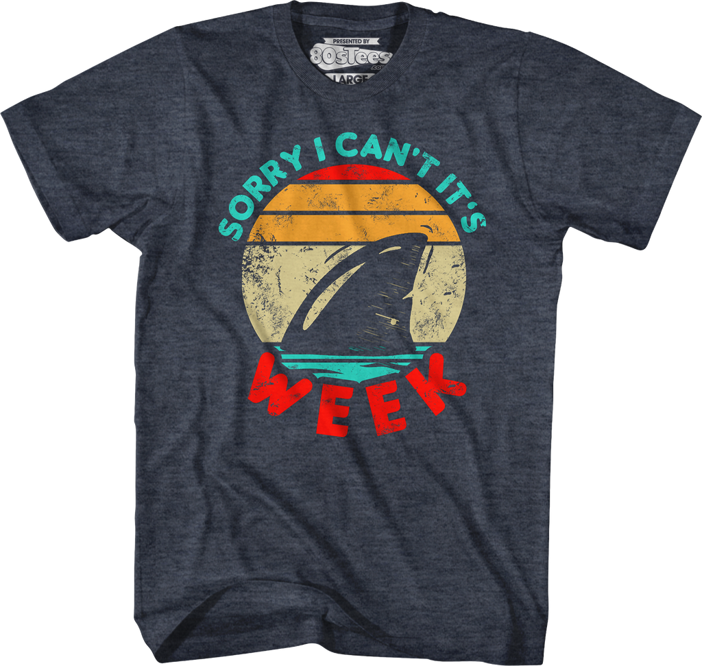 Sorry I Can't It's Shark Week T-Shirt Hoodie, Sweatshirt | CiraTrend.com (Image 5)