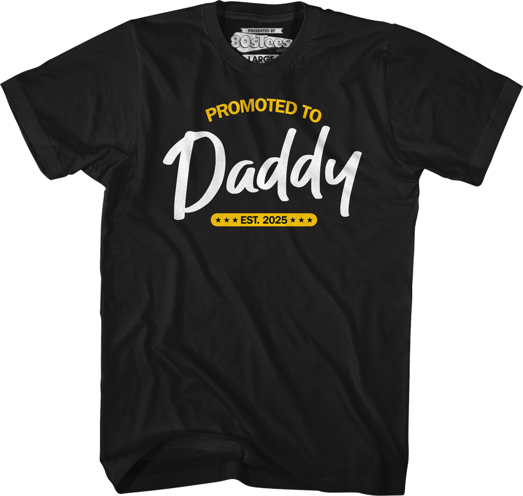 Promoted To Daddy Est. 2025 T-Shirt Hoodie, Sweatshirt | CiraTrend.com (Image 4)