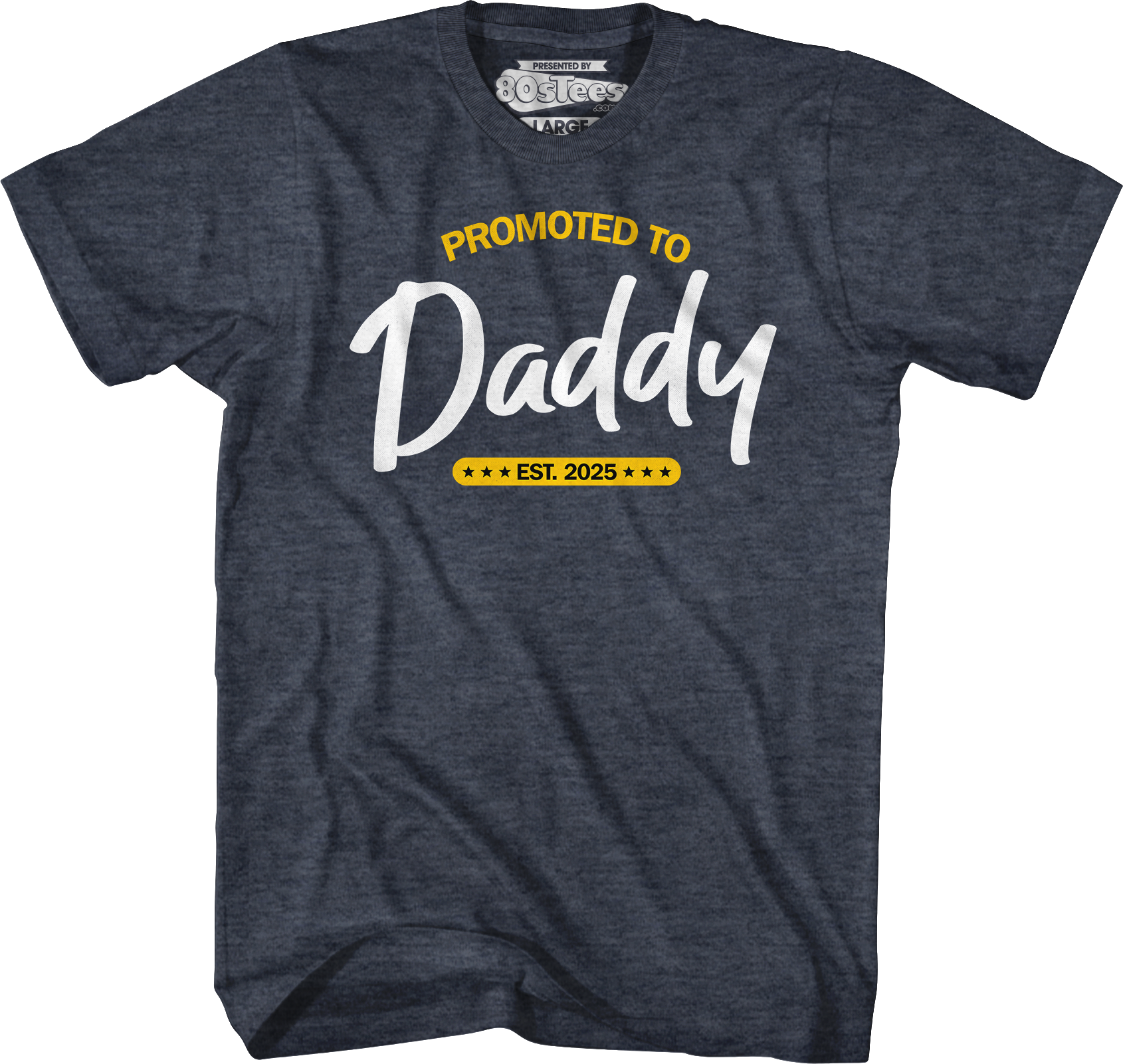 Promoted To Daddy Est. 2025 T-Shirt Hoodie, Sweatshirt | CiraTrend.com (Image 5)