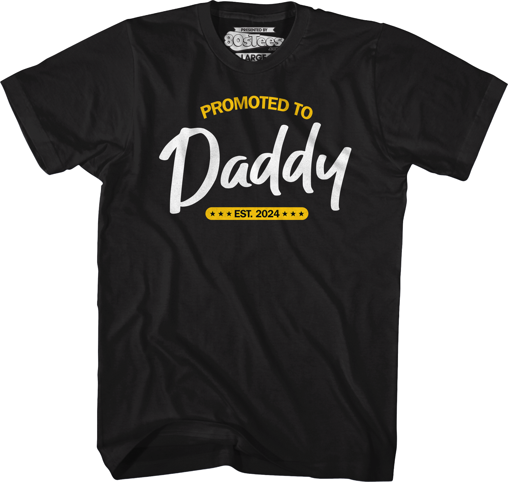 Promoted To Daddy Est. 2024 T-Shirt Hoodie, Sweatshirt | CiraTrend.com (Image 4)