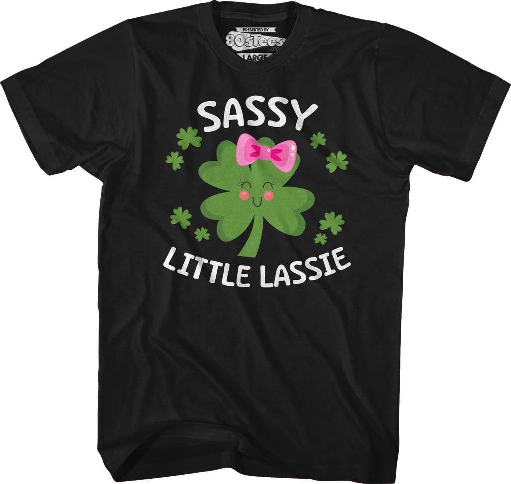 Sassy Little Lassie St. Patrick's Day T-Shirt Hoodie, Sweatshirt | CiraTrend.com (Image 5)