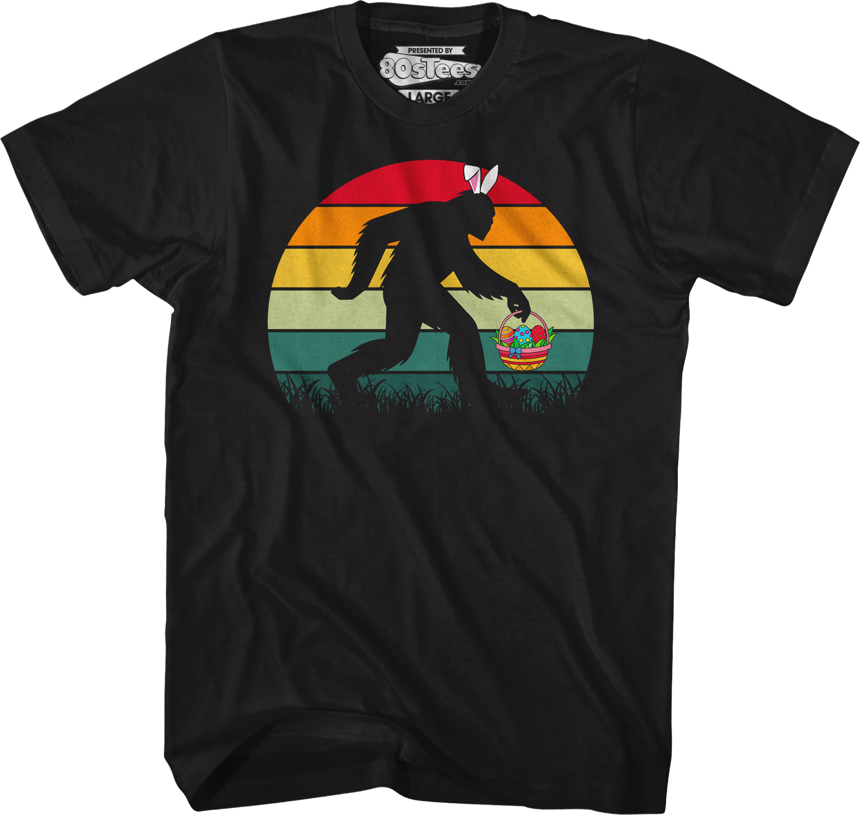 Retro Easter Bigfoot T-Shirt Hoodie, Sweatshirt | CiraTrend.com (Image 5)
